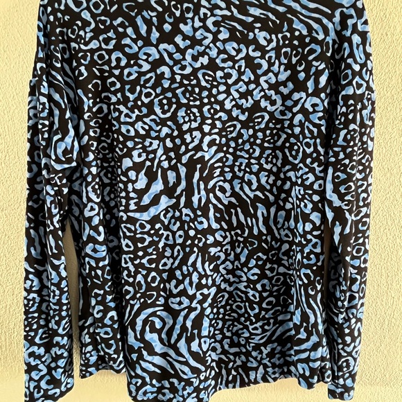 Dana Buchman, size Small, soft blue/ black - Picture 2 of 4
